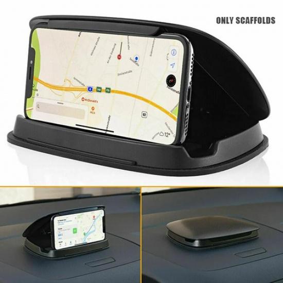 Dashboard GPS Phone Clip Universal Car Mount Phone Holder Stand Black Brackets