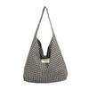 Women's Plaid Commuter Tote: Stylish, Versatile, Large-Capacity Shoulder Bag