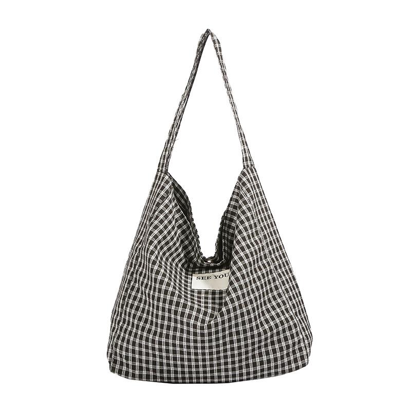 Women's Plaid Commuter Tote: Stylish, Versatile, Large-Capacity Shoulder Bag