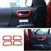 For Toyota Tacoma 2016- Red Car Inner Door Handle Bowl Cover Trim 4PCS