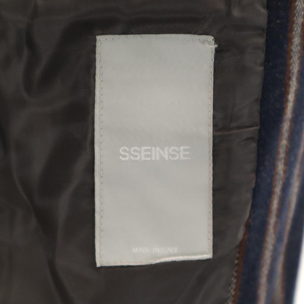 SSEINSE Striped Pattern tailored jacket 44 Navy blazer Men's Used