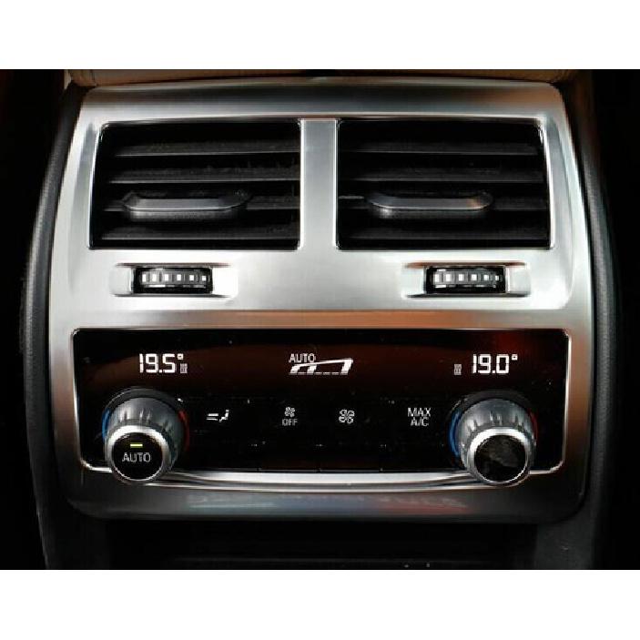 For BMW 5 Series G30 2018-  ABS Silver Rear Air Outlet Vent Frame Trim