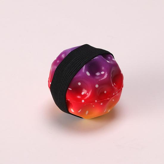 Regenbogen Stressball mit Armbandseil Stressabbau Ball Quetschspielzeug Konzentrationshilfe Anti-Angst Fidget Ball Handentspannung
