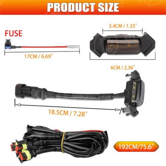 Do 2016- Tacoma Przedni Zderzak Grill Z Bursztynowymi Światłami LED 4 SZT Styl Raptor