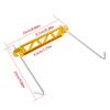 Aluminum Engine Battery Mounting Bracket 5 Hole Triangle Structure Universal Secure Fixation Easy To Use for Vehicles