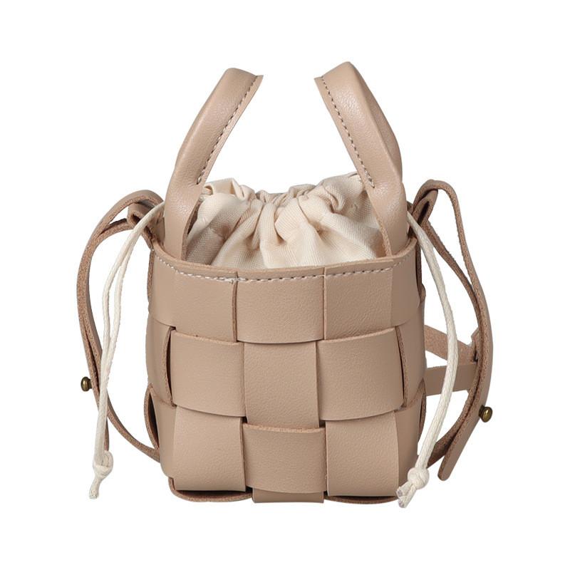Childrens Crossbody Bag Pu Leather Fashion Weave For School Girls