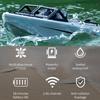 Remote Control Boat, 2.4GHz Water tight Karting Ship with Brushless Motor for Pools and Lakes, Mini Electric Toy for