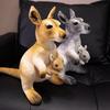 Kangaroo Mom and Son Stuffed Doll Cute Appease Sleep Pillow Creative Birthday Gift ReaListic Kangaroo Plush Toy