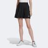 adidas Originals Adicolor Classics Solid Color Small Logo A-Line Comfortable Tennis Pleated Skirt Women Skirts Black HC2058
