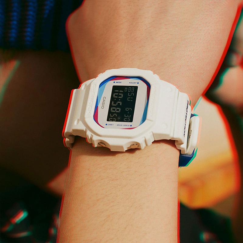 Casio G-Squad G-Shock Limited Edition Shockproof Waterproof Classic Square Quartz Watch Men Watches Black DWE-5600PR-2PR