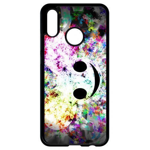 Coque huawei p20 lite sourire multicolor souris.