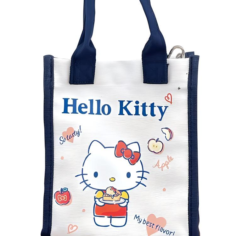 New Sanrio Hello Kitty Collaboration Hello Kitty Cotton One Shoulder Handbag Women's Ecru BH-5002