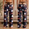 Men's Funny Novelty Halloween Pajama Pants with Underwear Print for Sleepwear