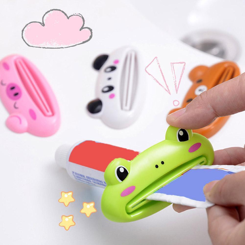 5 Stück Tierform Zahnpasta Squeezer Kosmetiktuben Spender Cartoon 4R6T Kopf K9M8