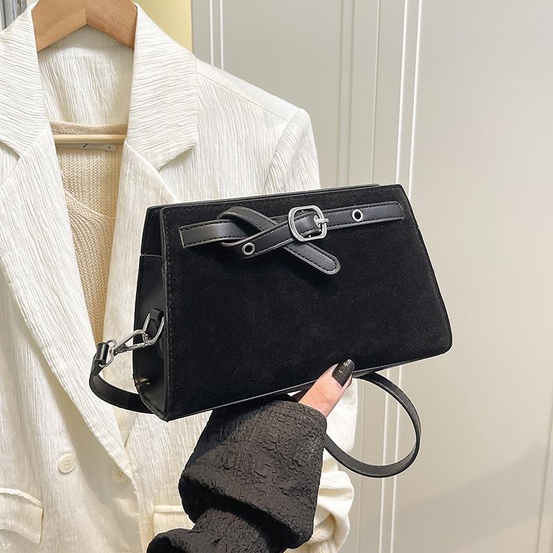 Retro Style Simple Matte Shoulder Small Square Bag Women's Bag New Small Bag Versatile Messenger Bag