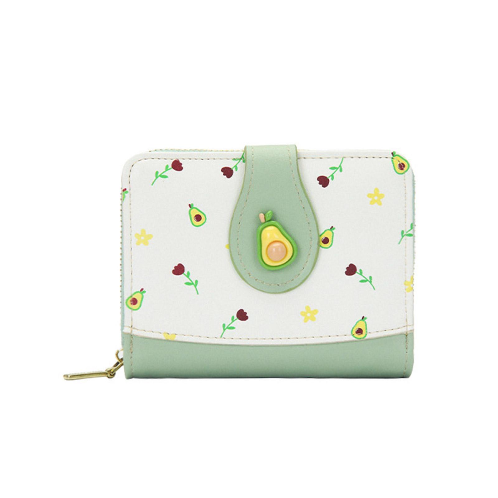 

Женский кошелек Простые кошельки-бифолды Кошелек из ПУ кожи Тонкий короткий кошелек Маленький бифолд Держатель для наличных и карт Сумка Компактный кошелек зелёный