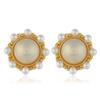 Retro Baroque Pearl Stud Earrings Women's Versatile High-end French Earrings, Simple Temperament, Personalized Trendy Ear Jewelry