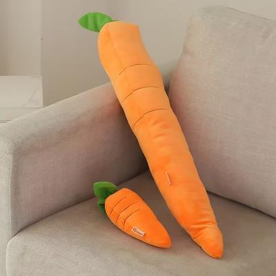 Giocattolo per cani Madden Giocattolo di peluche a forma di carota vegetale da masticare per cani di piccola, media e grande taglia Giocattolo sonoro per animali domestici Accessori per cani