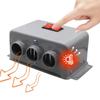 12V/24V Electric Heater Fan 3 Hole Portable Demister Defroster Car Heater  Car Glass Fog Defrosting