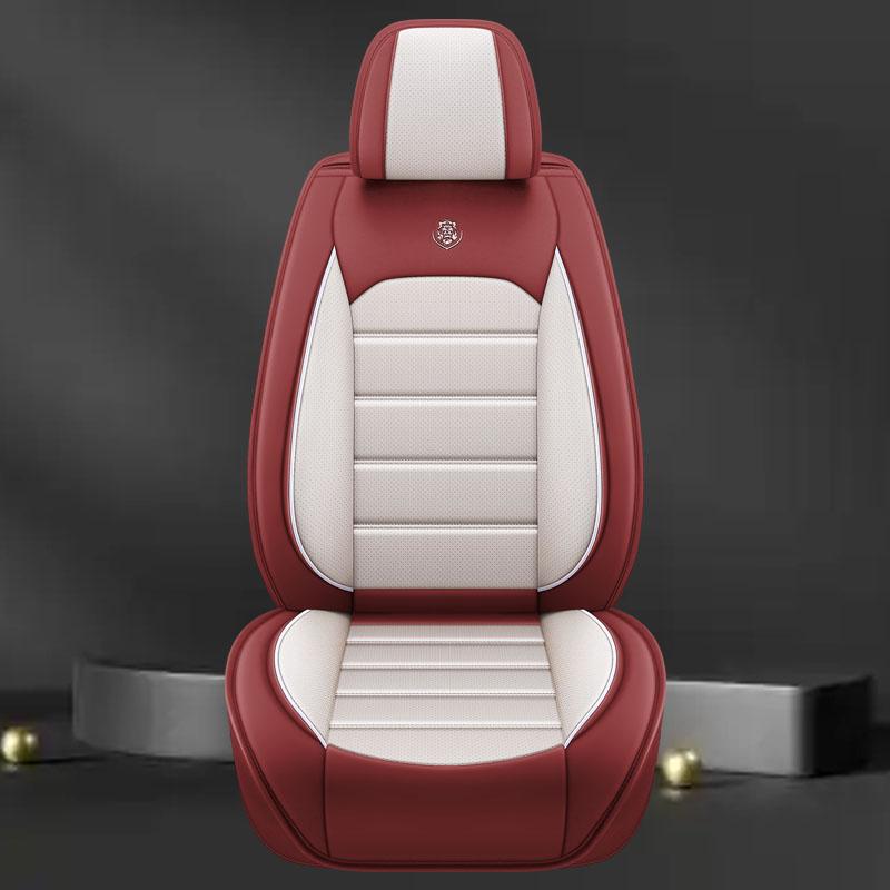 

Universal Single Front Car Seat Cover. All-Season, Minimalist Design for Most Sedans, SUVs, and Vans. Secure & Stylish Fit червоний