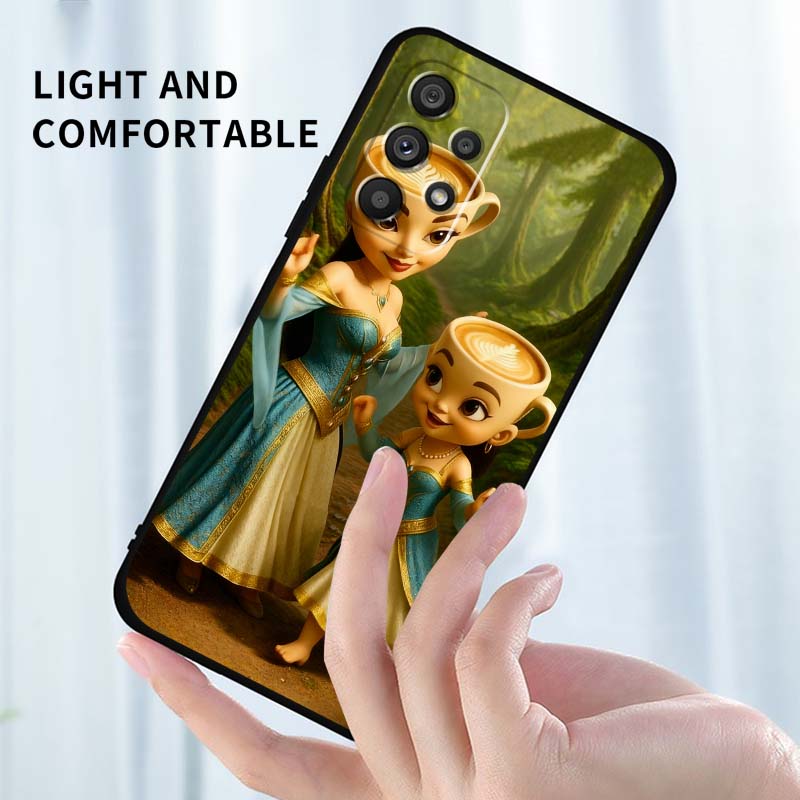 AI Shanhaijing Illustration For Samsung A41 A35 A34 A33 A32 A25 A24 A23 A21s A06 A05 A04 A03 Note 10 20 Ultra 5G Black Case