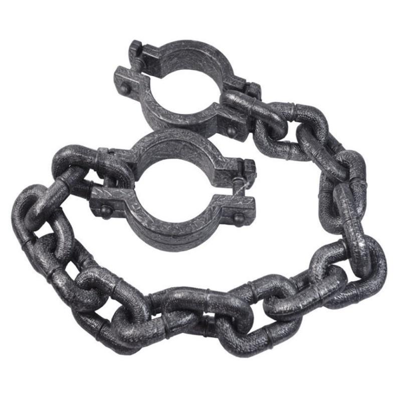 Halloween Props Fancy Dresses Decorative Irons Prisoners COS Plastic Simulation Handcuffs Chains