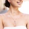 Gilded Necklace Hugging I Love You Trees Eternal Love 925 Silver