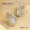 GEMCHIC Women's Stainless Steel Geometric Earrings Gold Silver Fashion Statement Studs