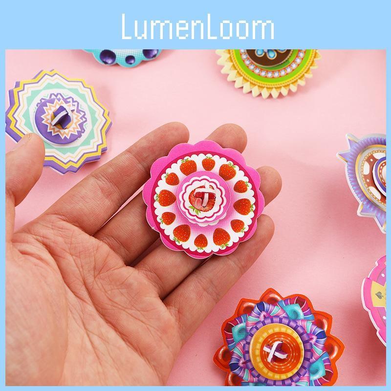 3d Children Diy Puzzle Paper Gyroscope Art Craft Toy Gift For Kids School