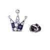 Crown Crystal Lapel Pin for Men: Zhang Songwen Style Brooch Accessory for Suits and Shirts. Perfect for Summer.
