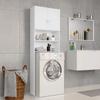 Day and Night - Day and Night White Plywood Washing Machine Cabinet 64x25.5x190 Cm