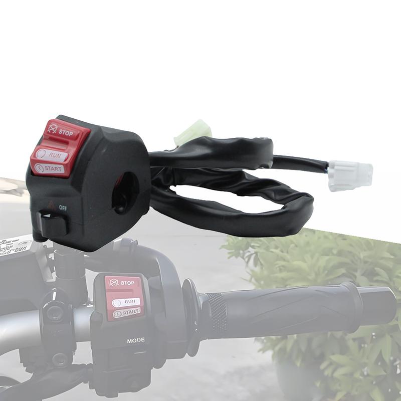 Motorcycle Handlebar Switch Assembly Start Stop Engine Run Start Double Flash Combo Control Motorbike Replacement Parts