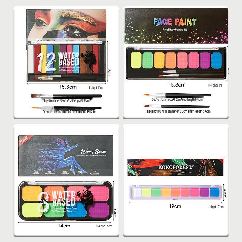Children's Water-Soluble Face Paints for Halloween/Christmas and Stage Performances