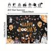 1pc 2D flat banner - Halloween birthday banner - Decor for a joyful Boo-day partyzyc