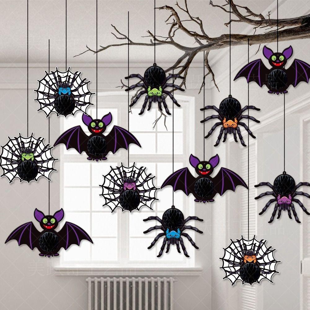 Ghost Halloween Paper Hanging Pendant Witch Pumpkin Home Decoration Halloween Party Prop  Party