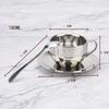 180ml 304 Stainless Steel Espresso Cup Double-layer Insulation Coffee Cups and Saucers Afternoon Tea Cups Mugs Couple Cups