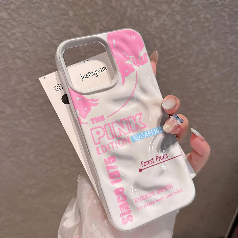 Beverage Style Clear Silicone Case For Iphone 12 14 Plus 11 16 13 17 15 Pro Max Anti-Yellowing Slim Protective Cover