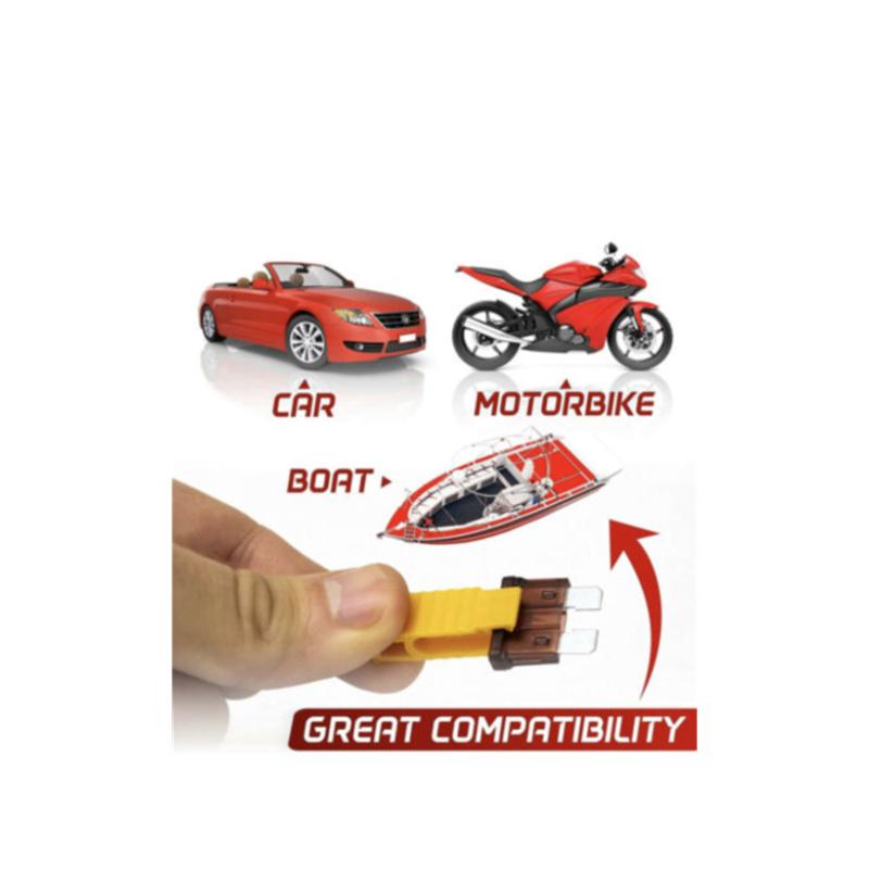 120 BUC Cutie Port Siguranțe cu Lame Auto Vehicul Circuit Cutie Siguranțe Asortiment Siguranțe cu Lame 5A-30A