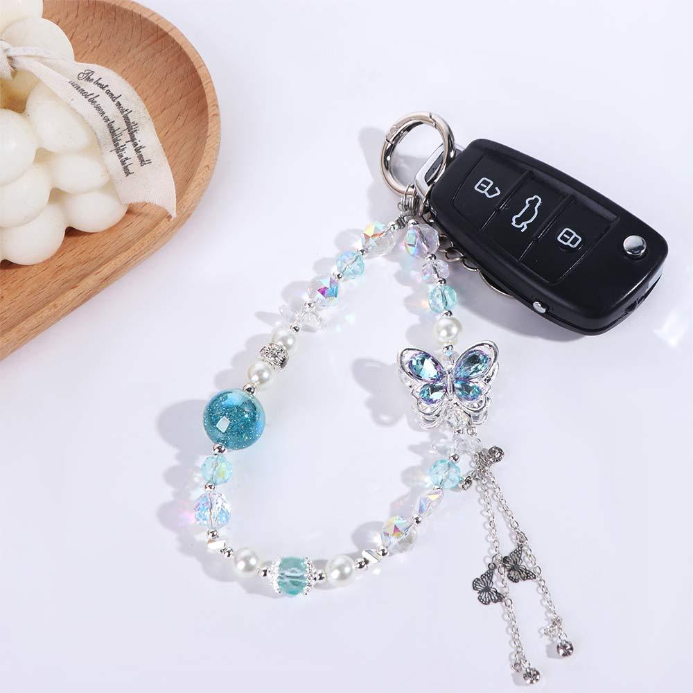 Tassel Mobile Phone Lanyard Anti-lost Girls Phone Pendant Butterfly Phone Chain  Christmas Gifts