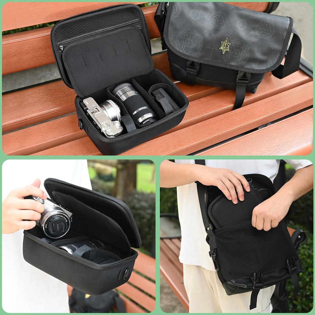 ANGVI Storage Bag for Sony Vlogging and Sold Camera and Accessories Not Cameras, ZV-1, ZV-E10, ZV-1F (Bag Separately, Included) (Standard Size)