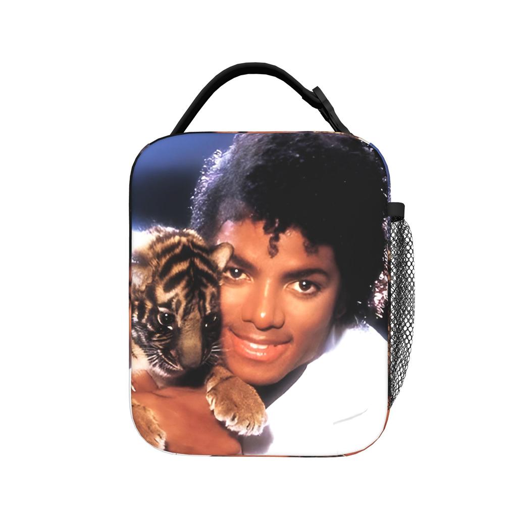Michaels Jacksons Singer Pop Thermal Insulated Lunch Bag for Travel Reusable Food Bag Container Thermal Cooler Lunch Boxes