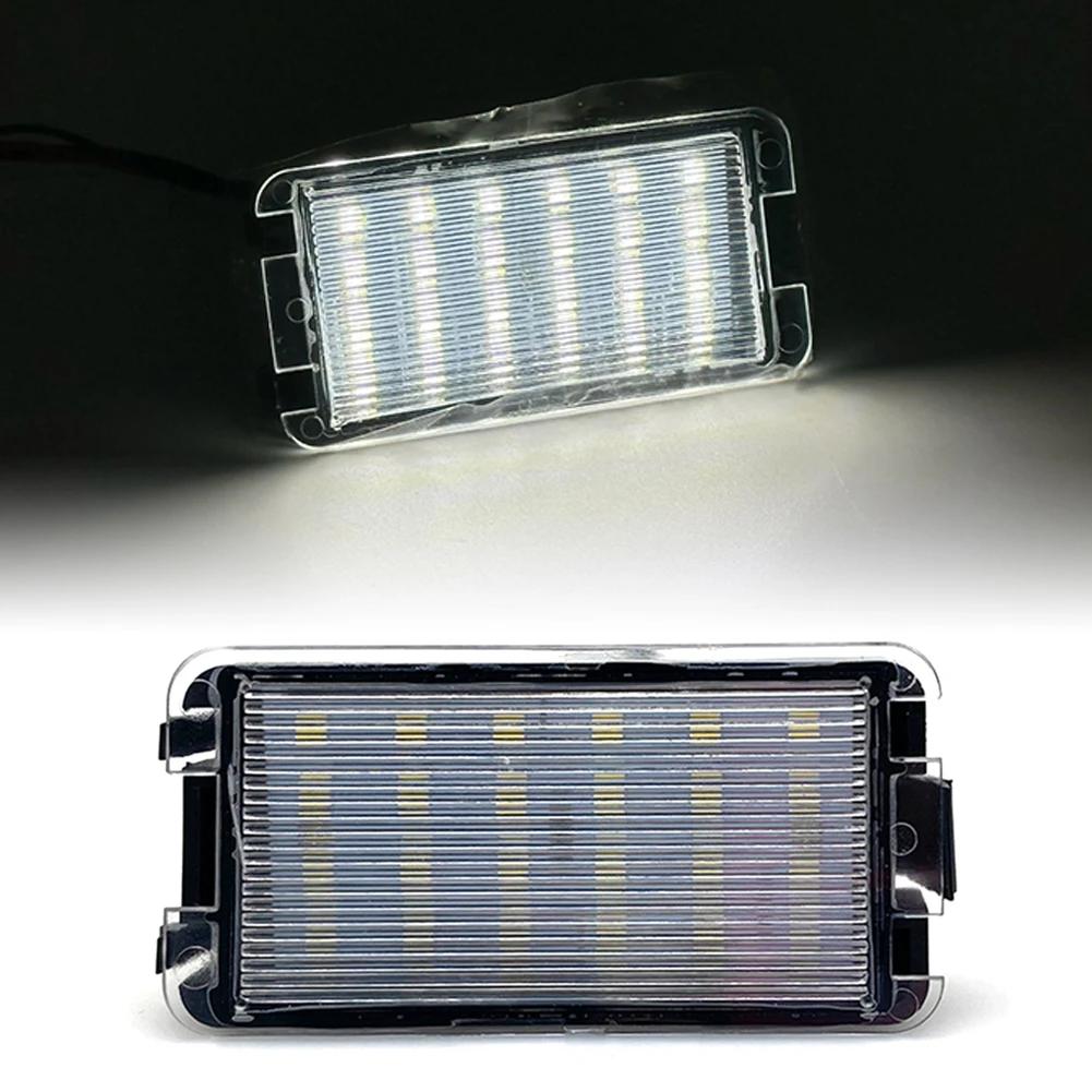 2pcs Car LED Number License Plate Lights Error Free For Seat Ibiza 6L Ab Arosa Altea Cordoba MK1 MK2 Leon 1M Toledo 5P 2004-2009