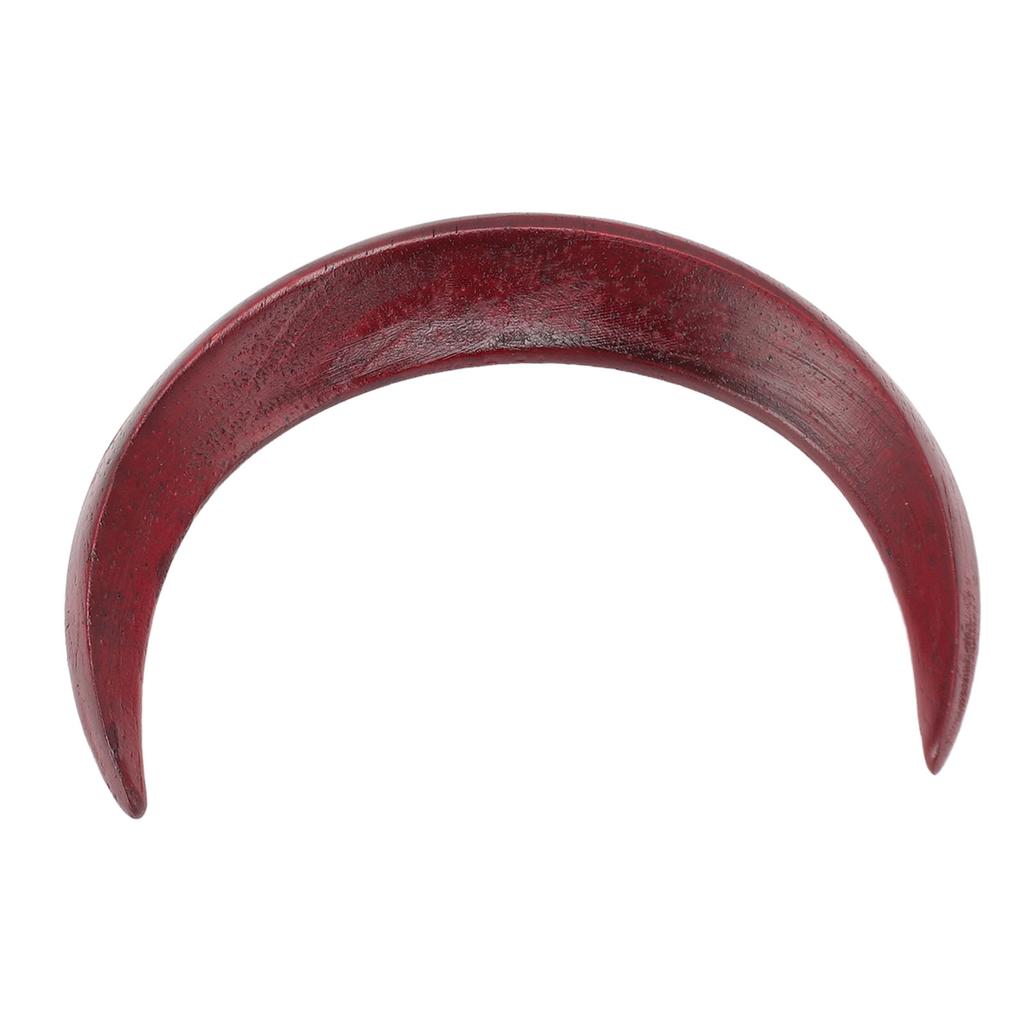 Moon Hair Fork Wooden Moon Hairpin Stylish All Matching Carved Hair Stick Exquisite Decorative Hair Clip for Daily Party Camping L Size