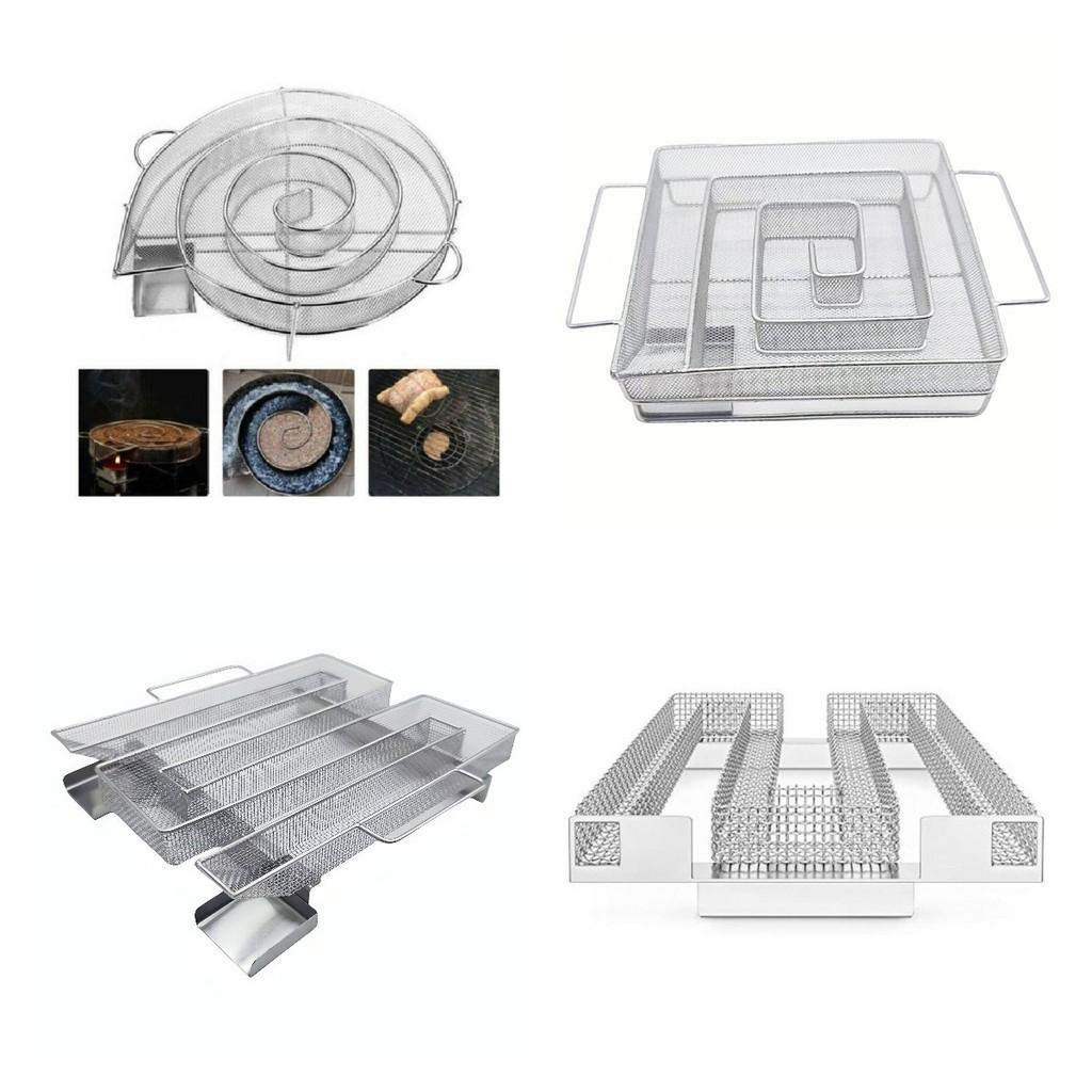 Premium Stainless Steel Round Smoker Tray For Charcoal Barbecue With Versatile Functions