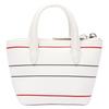 Lacoste Mode Lässig Reißverschluss PVC Umhängetasche Crossbody Tasche Tragetasche Mini Damen Taschen Off-White NF4386SJ-998