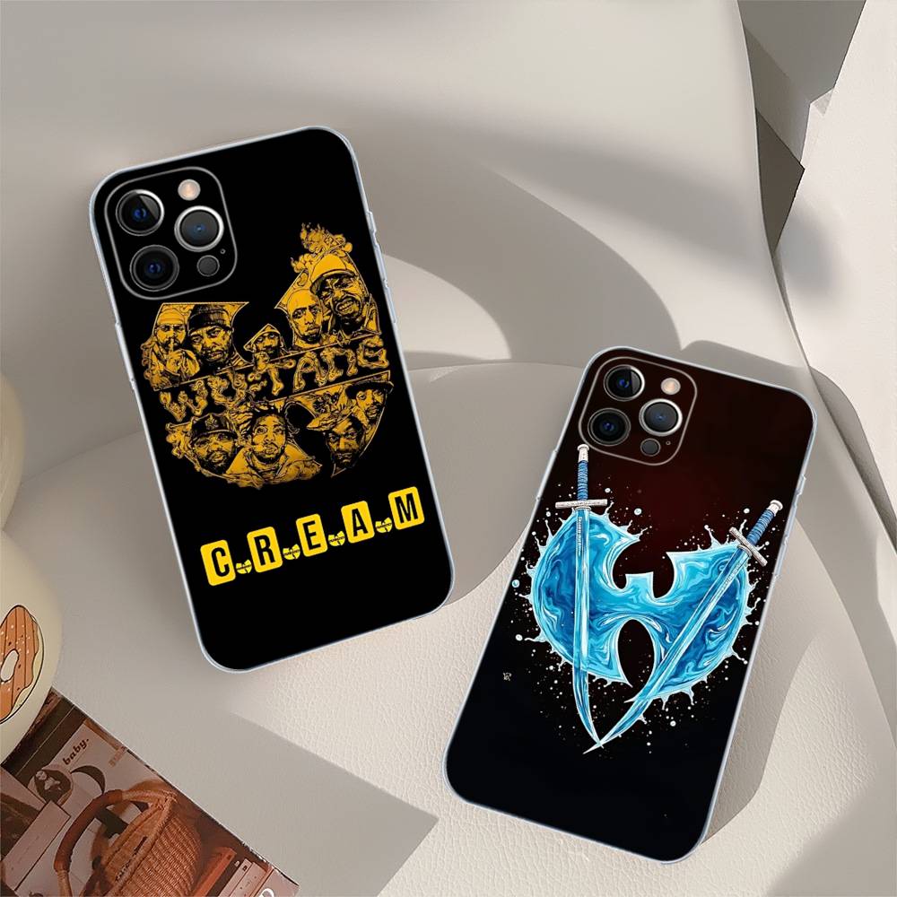 W-wu T-tang Clan Gruppo Musicale Hip-hop Adatto per Custodia Telefono IPhone 16 15 Promax IPhone 14 11 12 High End 13 Pro Silicone