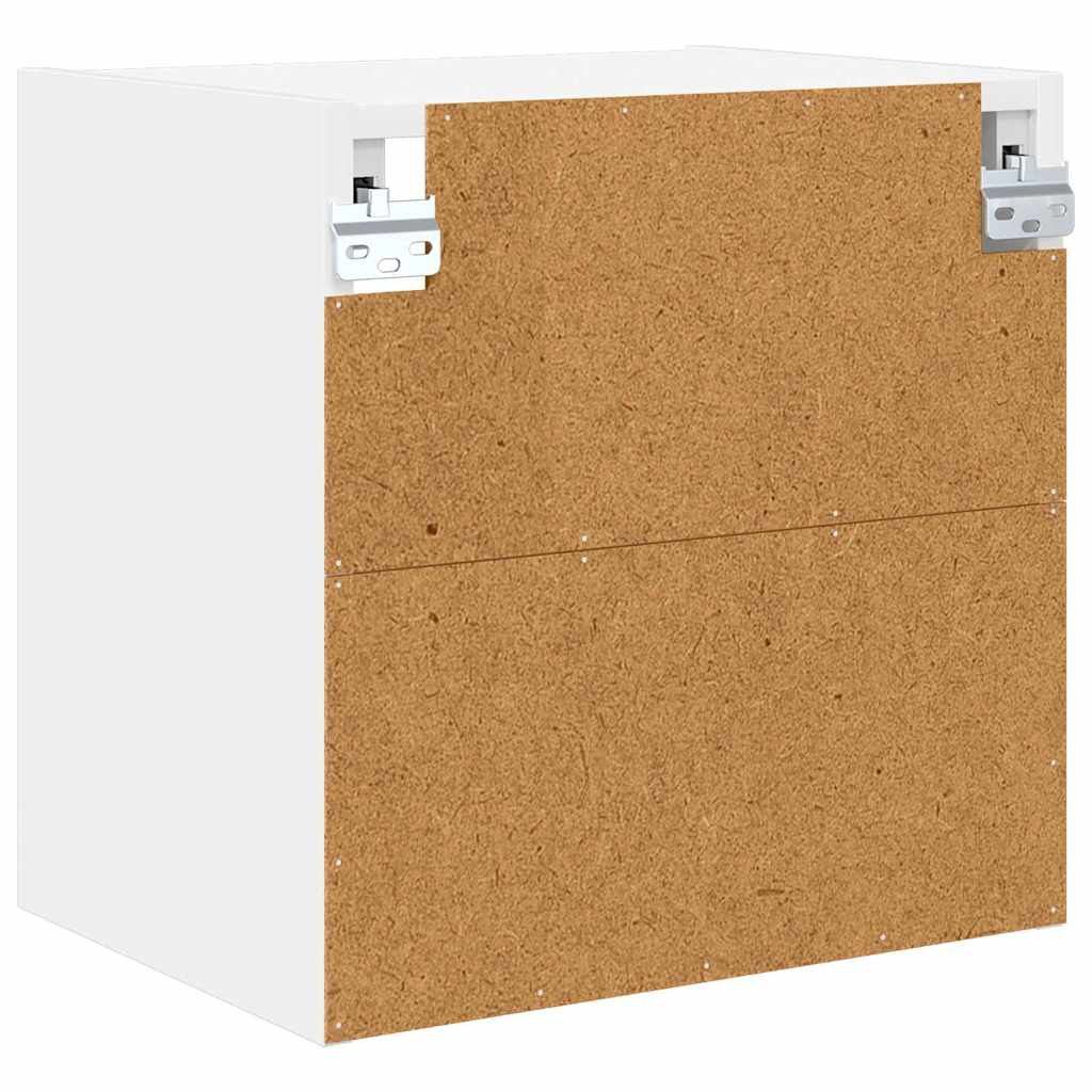 Hanging Cabinet with Storage White 40 x 29.5 x 40 cm Engineered Wood
