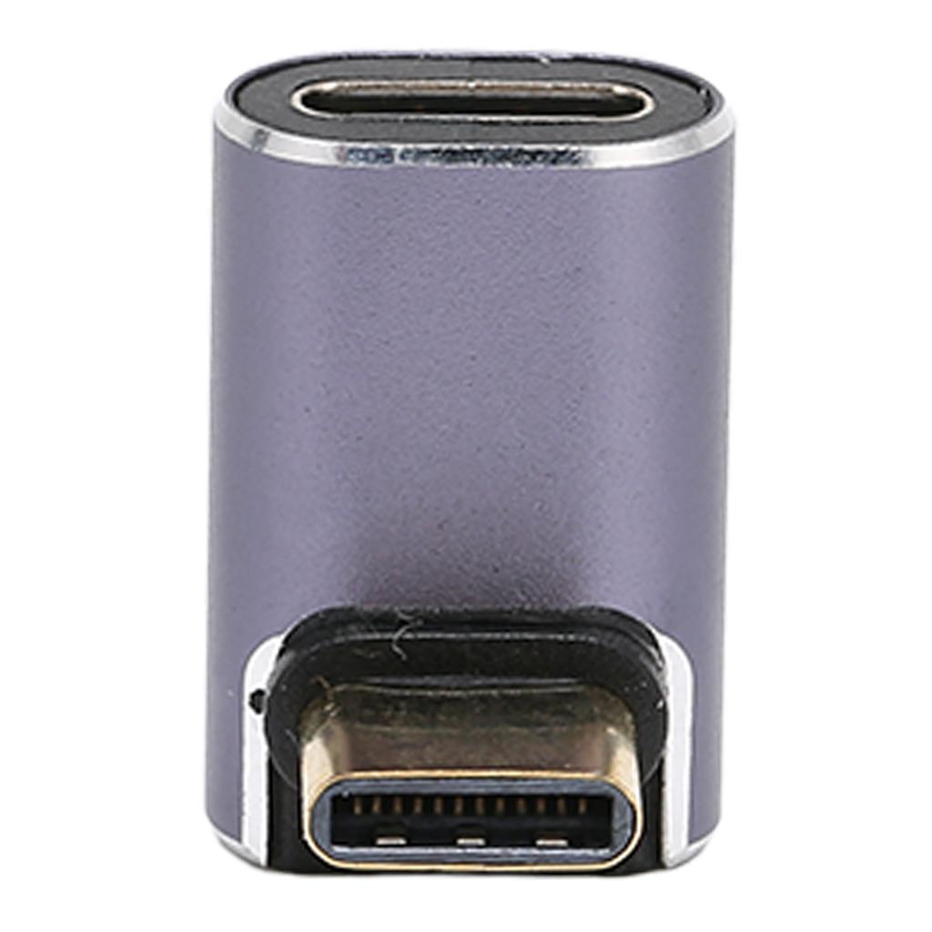 Type C Female to Male Right Angle Adapter 40GB 8K At 120Hz 100W Type C Adapter for Type C Devices Type C Female to Type