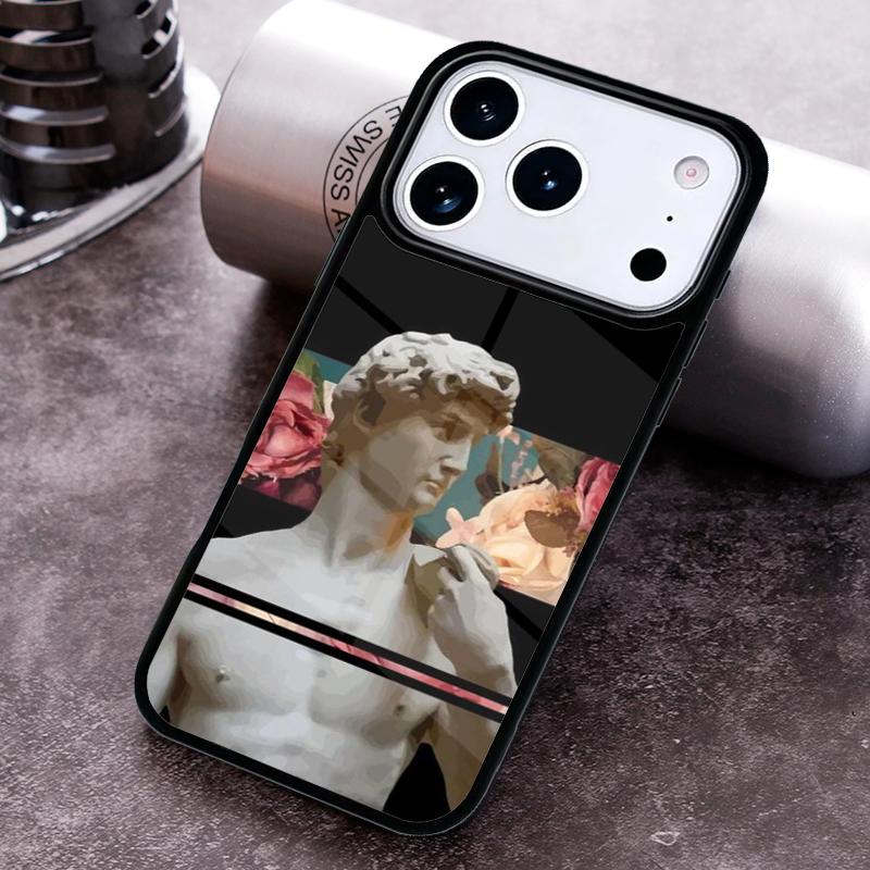 David Statue Abstract Art Phone Case For iPhone 17 16 15 14 13 12 11 Pro Max Plus 17Air Soft Silicone Cover