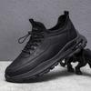 Shoes men's shoes spring and autumn sports shoes 2024 new large size casual leather men's velvet breathable dad shoes
